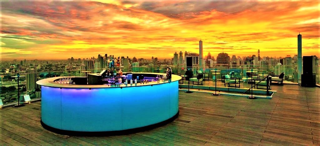 タイ　絶景　ルーフトップバー　オクターブ　バンコク　観光　名所　安い　予約　Octave Rooftop Lounge and Bar　バンコク・マリオット・ホテル・スクンビット（Bangkok Marriott Hotel Sukhumvit　高級　ホテル