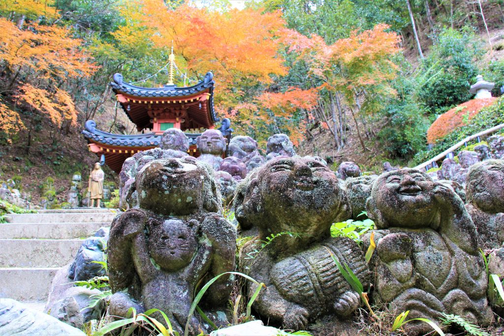 京都　観光　奥嵯峨野　紅葉　穴場　スポット　化野念仏寺（あだしのねんぶつじ）　 愛宕念仏寺（おたぎねんぶつじ）