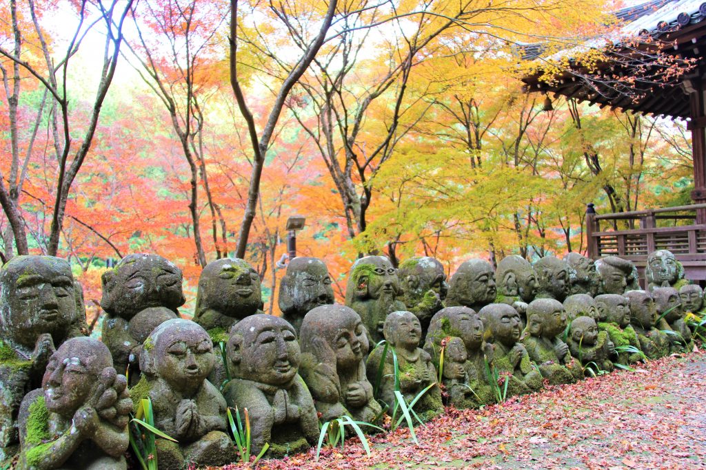 京都　観光　奥嵯峨野　紅葉　穴場　スポット　化野念仏寺（あだしのねんぶつじ）　 愛宕念仏寺（おたぎねんぶつじ）