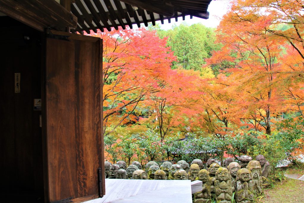 京都　観光　奥嵯峨野　紅葉　穴場　スポット　化野念仏寺（あだしのねんぶつじ）　 愛宕念仏寺（おたぎねんぶつじ）